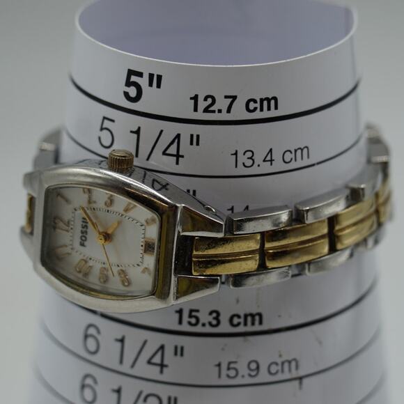 Fossil Women's Two Tone Stainless Steel Analog Dial Quartz Watch - Picture 3 of 6